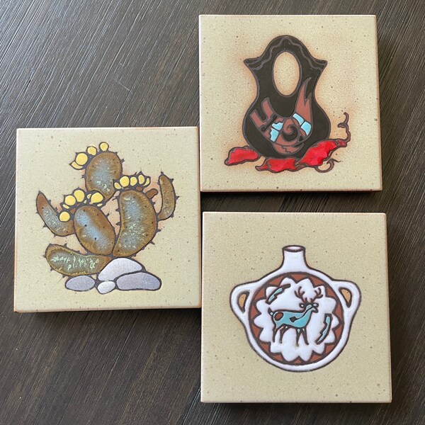 Southwest Painted Tiles Etsy