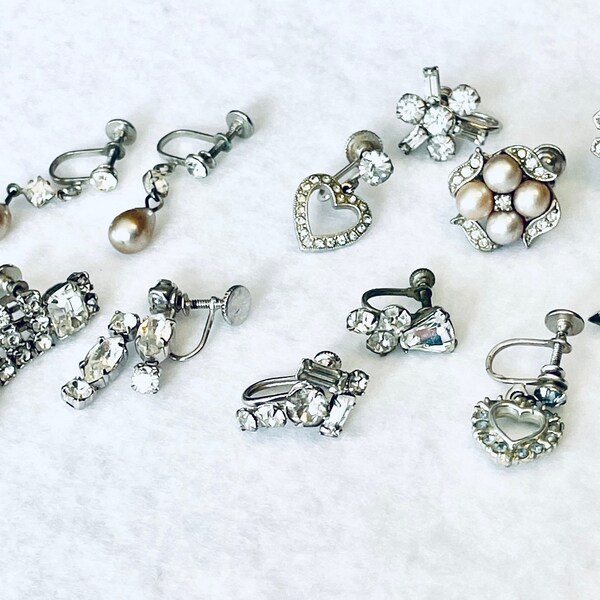 Vintage Screw Back Earrings Etsy