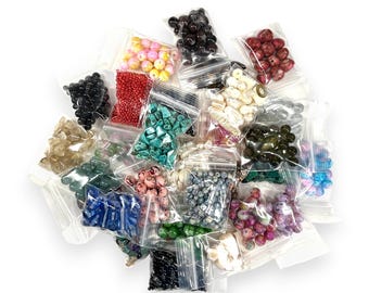 1+ Pound Bead Grab Bag - Upcycled Gemstone, Crystal, Glass & More