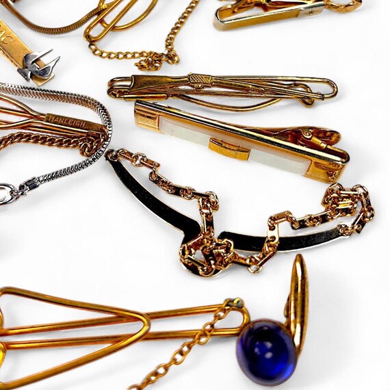 Tie Clips & Cufflinks Bulk Set - Single Loop Tie … - image 4