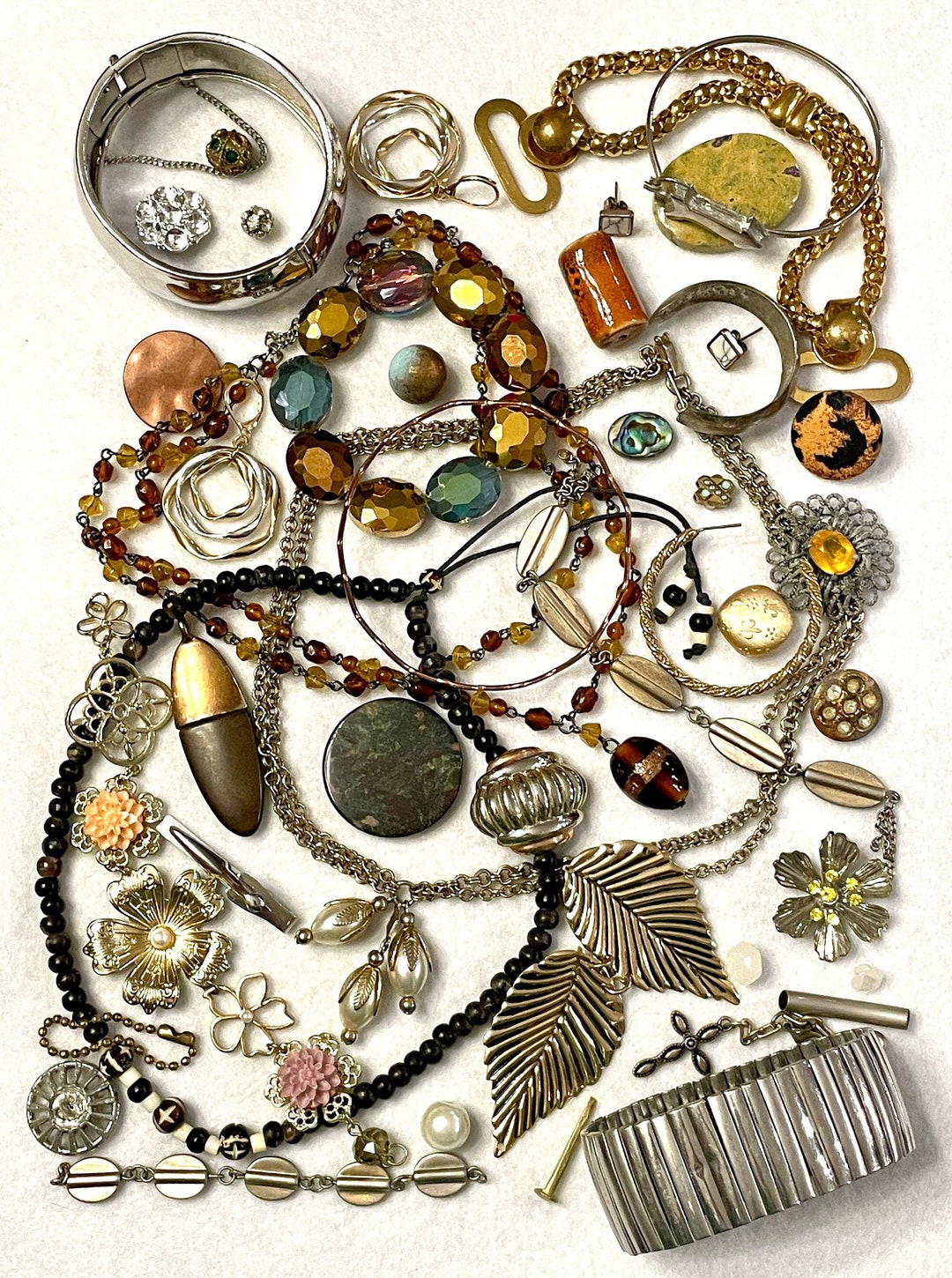 Vintage to Modern Costume Jewelry Bulk Jewelry and DIY Craft Etsy