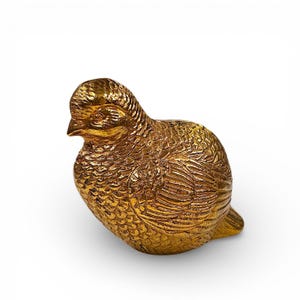 ヴィンテージMCM真鍮製ウズラの置物：鳥好きのためのインテリア - Etsy 