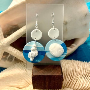 Polymer Clay Ocean Earrings