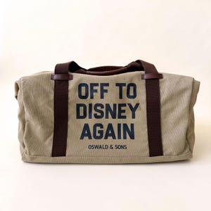 Off To The Parks Again Duffle Bag Weekender Mickey Magic Kingdom Epcot Capsule Vintage Luggage Travel Adult Trolley Sleeve Vacation Gift