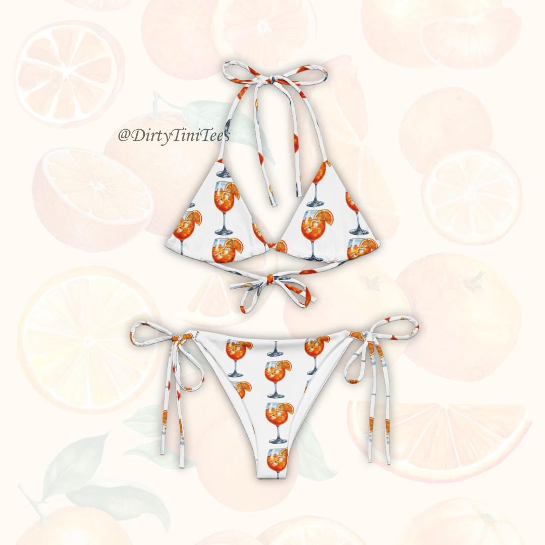 Aperol Spritz String Bikini: Summer Vacation Birthday Gift