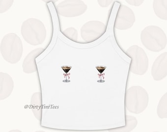 Débardeur femme micro-côtelé Espresso Martini Pink Ribbon Nips