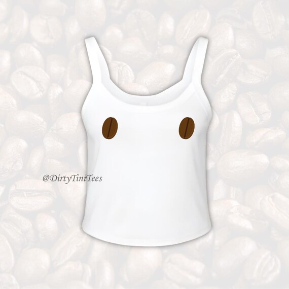 Coffee Bean Espresso Martini Nips Ribbed Tank Top: Halloween Costume Birthday Gift Bachelorette Party