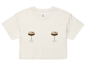 Espresso Martini Mar(tini) Nips Women’s crop top