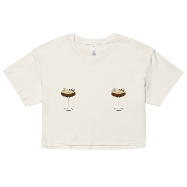 Espresso Martini Mar(tini) Nips Women’s crop top