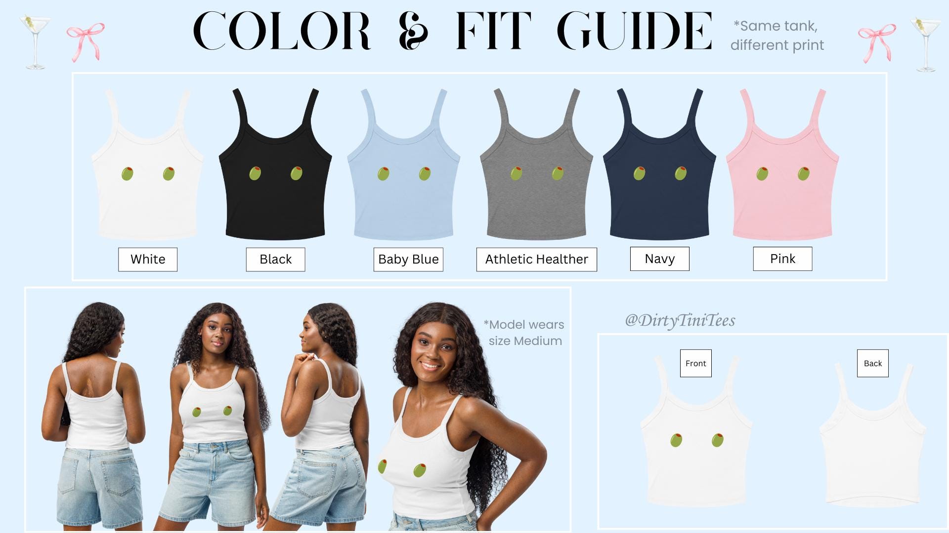 Olive Nips Dirty Martini Ribbed Tank Top Halloween Costume Olive Nips Dirty Martini Ribbed Tank Top Halloween Costume