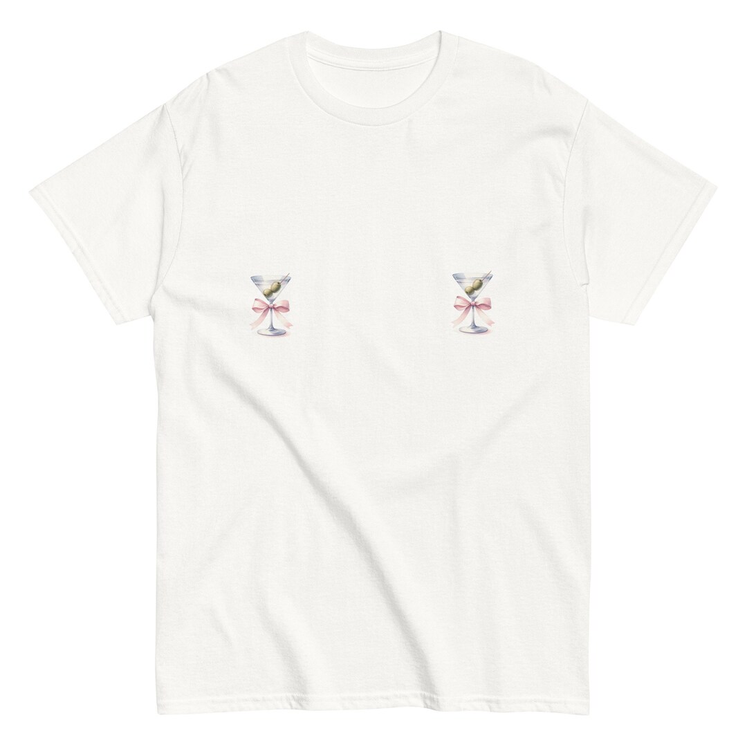 Ultra Soft PInk Extra Dirty Martini Graphic Top main image 1