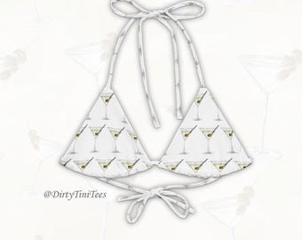 Schmutziges Martini String-Bikinioberteil