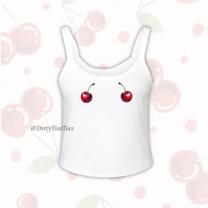 Cherry Nips Tank Top: Trendy Birthday Gift Bachelorette Party Halloween Costume