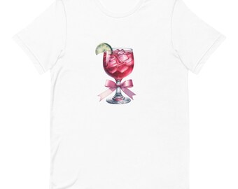 Vodka Cranberry Pink Ribbon Unisex t-shirt baby tee