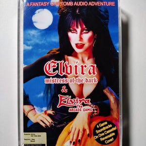 Elvira - The Arcade Game & Mistress of the Dark Video Game Soundtracks - Reversable J-Card!  Handmade Cassette - Retro Halloween Chiptune