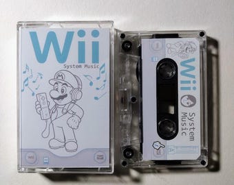 Wii System Music - Handmade Cassette Tape - Calming Atmospheric Ambient Video Game Music - Retro Gaming Nostalgia