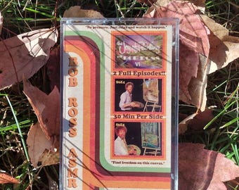 Bob Ross ASMR Cassette Tape - Gentle Sonic Energy, Relaxing Nostalgic Time Travel