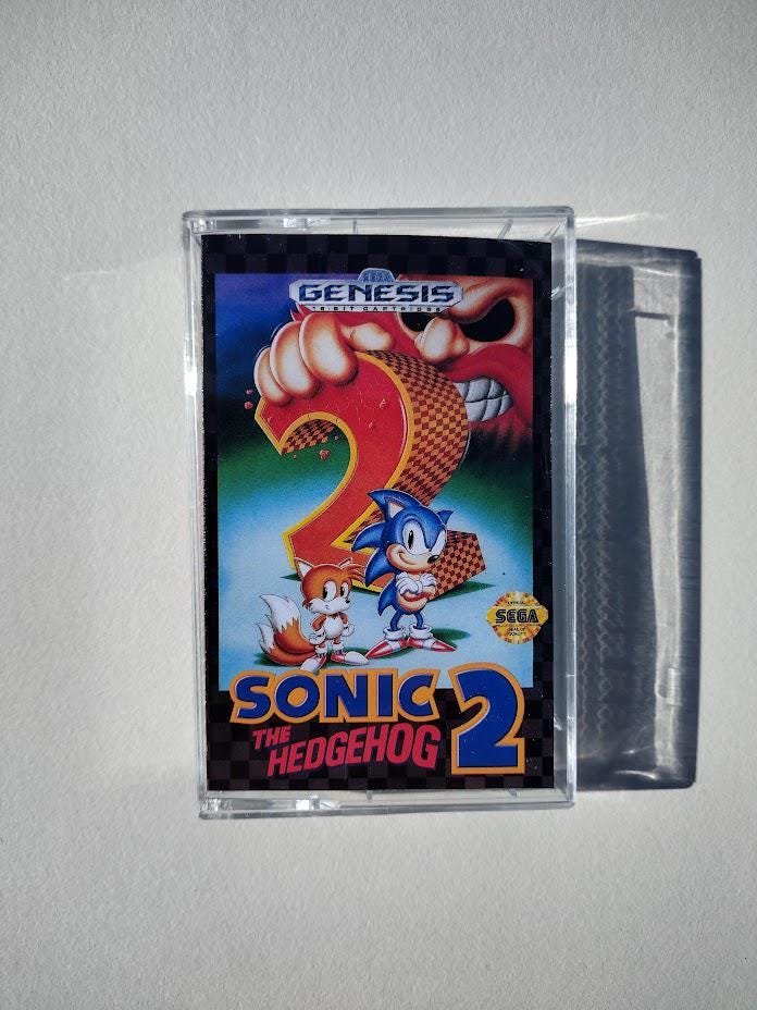 Sonic the Hedgehog 2 Cassette Tape - Limited Edition Handmade - Etsy