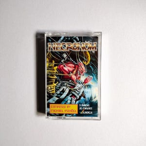 Necronom Amiga Video Game Soundtrack Handmade Custom Cassette Tape - Retro Synth Mod Tracker Music