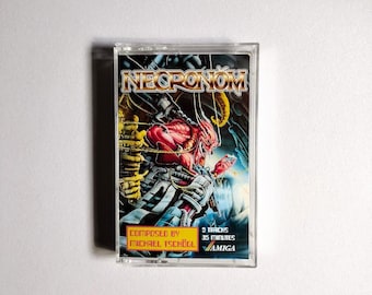 Necronom Amiga Video Game Soundtrack Handmade Custom Cassette Tape - Retro Synth Mod Tracker Music