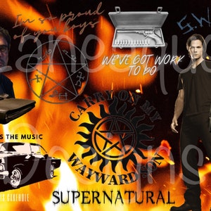 Supernatural digital sublimation design