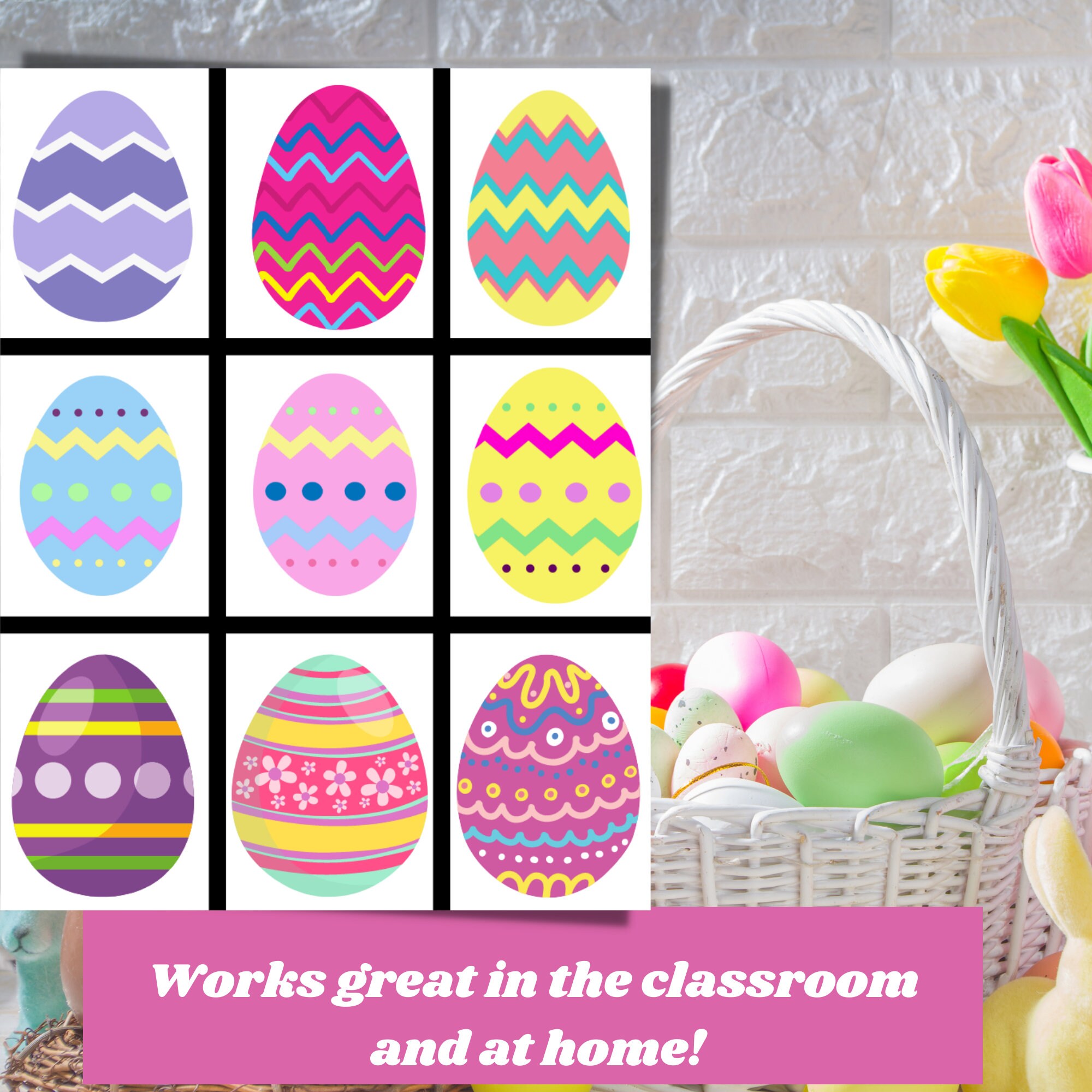 Easter Egg Memory Game Easter Egg Matching Activity Instant Download