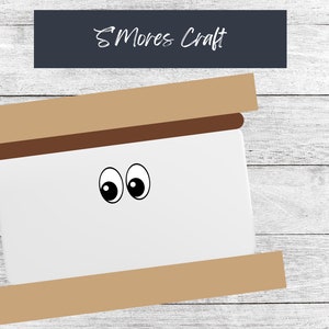 S&#39;mores Printable Craft| Camping Themed Craft| Instant Download