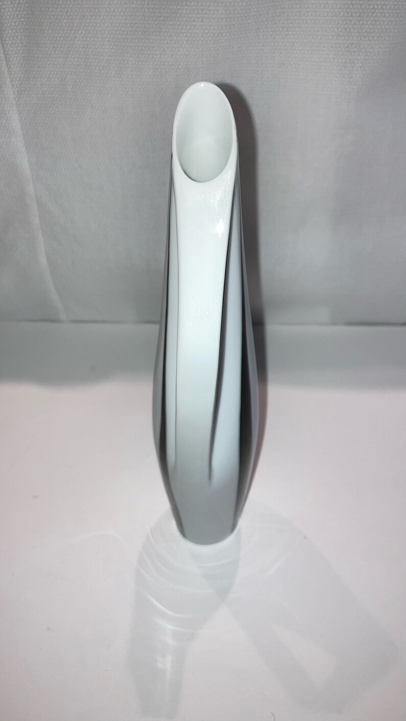 Vintage Rosenthal Kunstabteilung Selb Germany White and Black Stripe