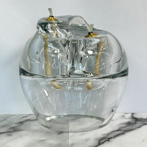 Ambrosia Glass Oil Lamp | Double Wick Orb Candle | Handblown Clear Glass | Made in Poland | Great for Scented or Colored Oils