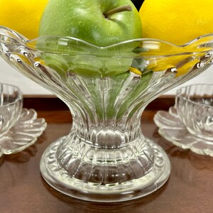 EAPG Pedestal Bowl Fluted Sides  Scalloped Loop Patterned Lip & Footed Base Lovely Versatile Bowl Great for Housewarming Gift or Collectors