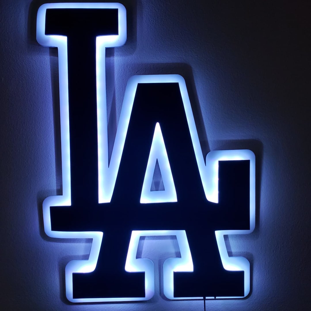 LA Dodgers Light up Sign Etsy