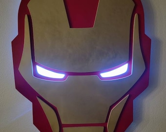 Ironman 3D sign with LED lights