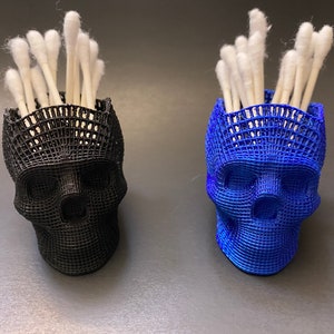 Skull Q Tip Holder