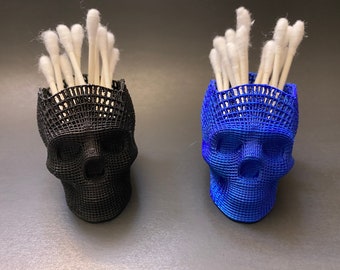 Skull Q Tip Holder