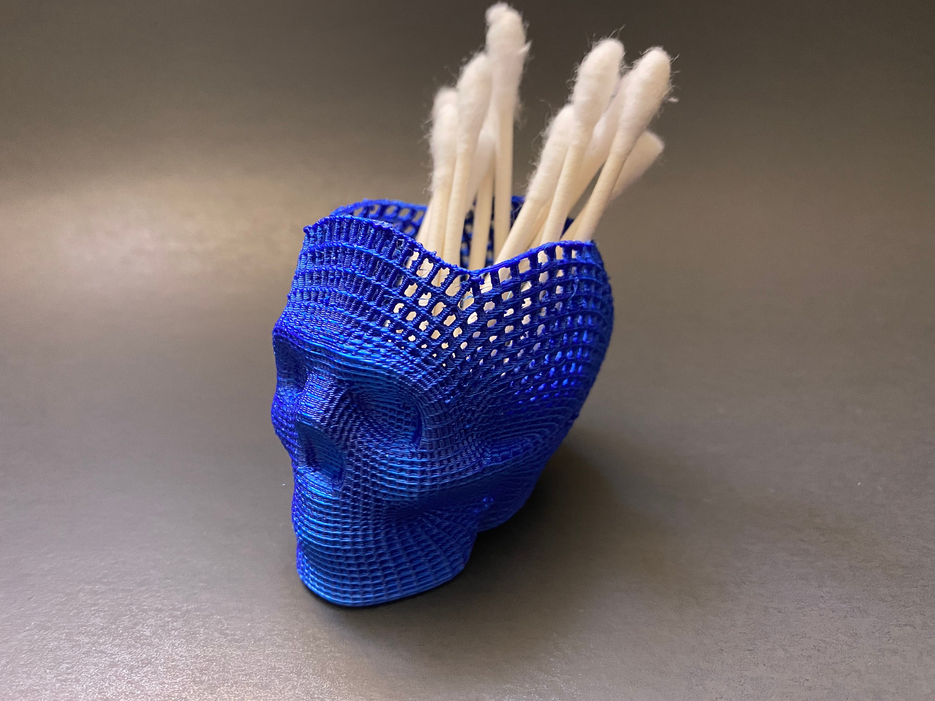 Skull Q Tip Holder Etsy