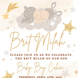 Brit Milah Boho Invitation
