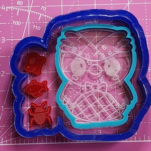Silicone Boy Owl Shaker Mold