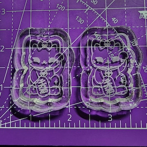 Silicone Lucky Cat Shaker Molds (Set of 2)