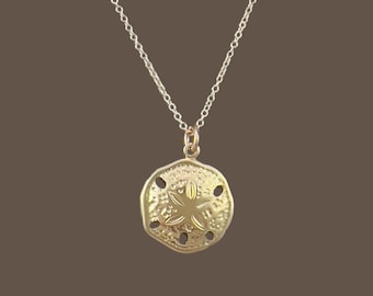 14k Gold Filled Sand Dollar Necklace