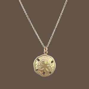 14k Gold Filled Sand Dollar Necklace