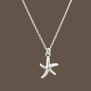 Sterling Silver Starfish Charm Necklace