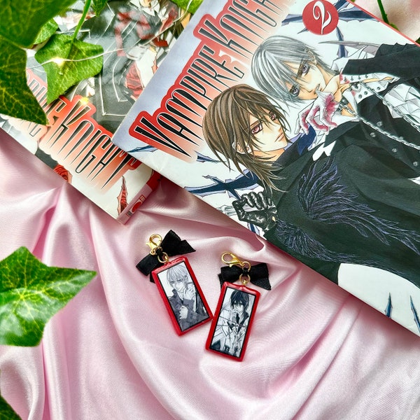 Porte-clé inspiration Vampire Knight  – Noeud noir - Accessoire romantique  - LaPetiteNami