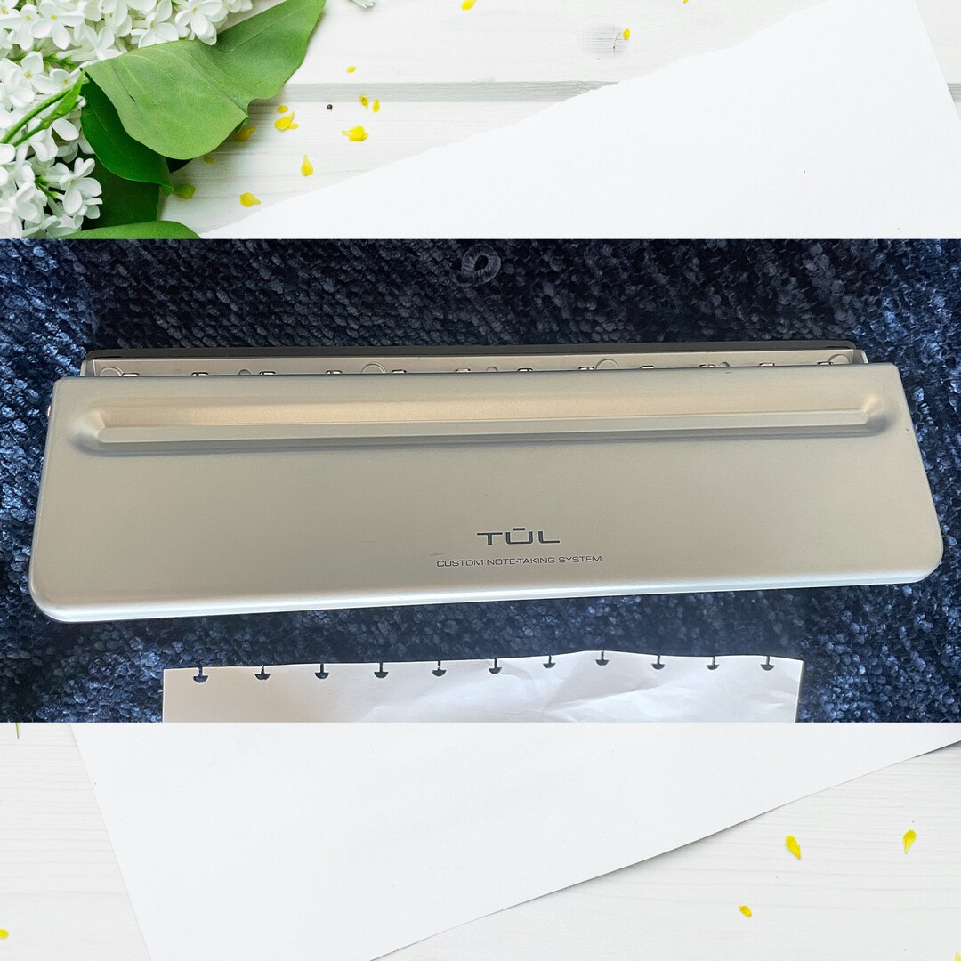 Tul Discbound Notebook System Hole Punch Silver Mushroom Shape up to 12