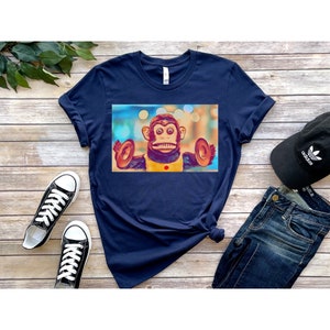 Cymbal Monkey T-Shirt, He&#39;s Coming for you, Meme Shirt, Monkey Shirt, Fanfare, Crazy Monkey, Magic Monkey, Musical Jolly Chimp, Monkey