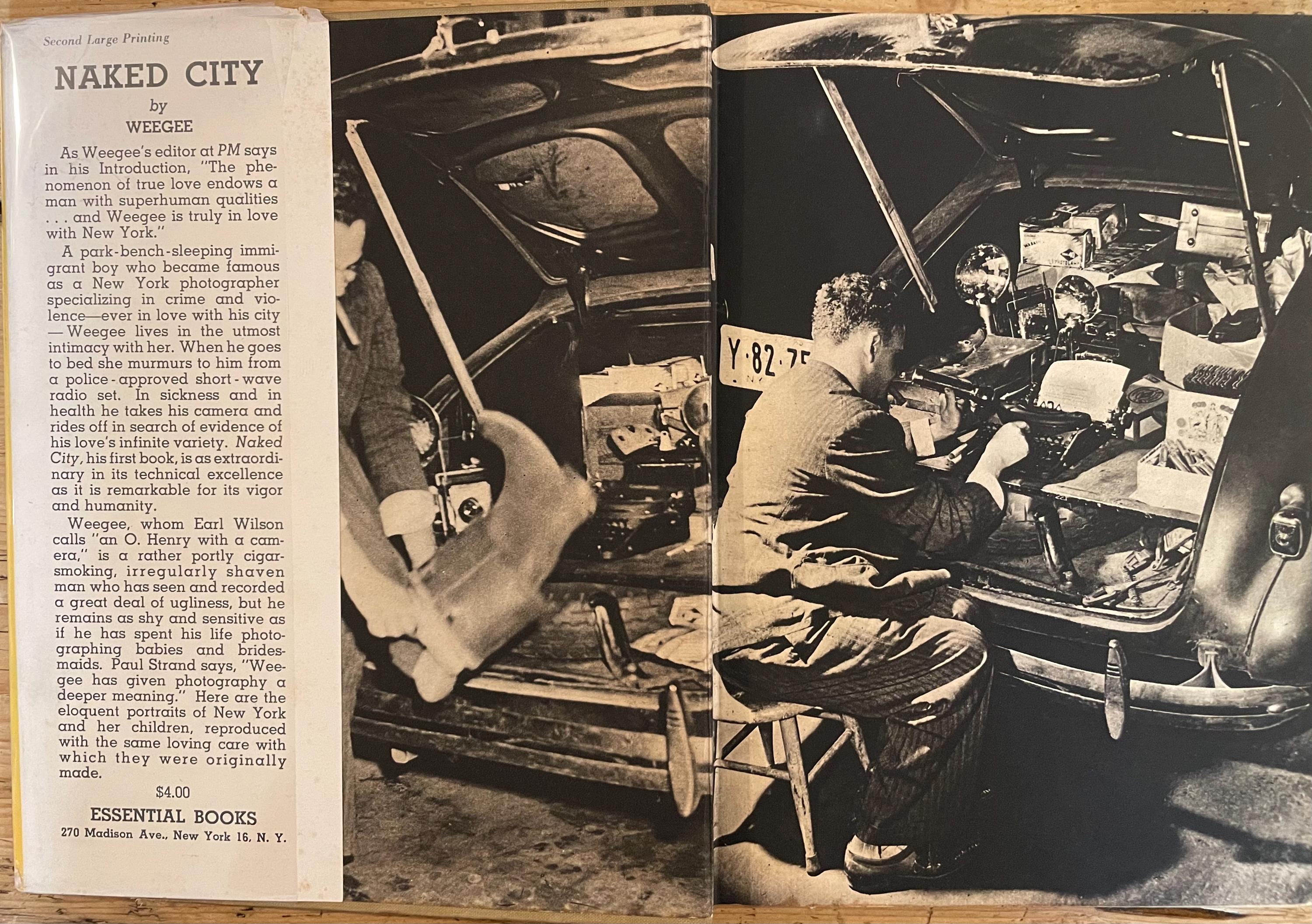 Naked City- Vintage Hardcover Book by Weegee - Etsy