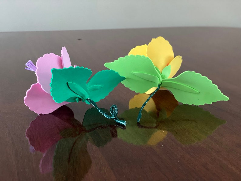 Cut Out Foam Hibiscus Flower Printable Template Etsy
