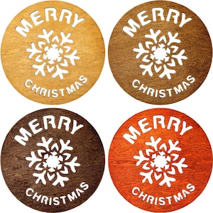 Merry Christmas Splendent Snowflake Wood Placemat Sets Holy Christmas Gift Easy to Clean 14,17 x 14,17 inch