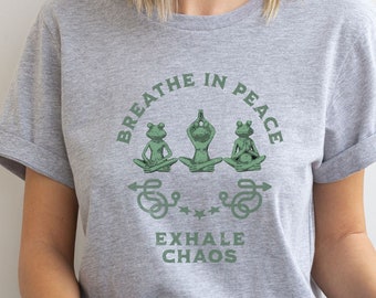 Yoga T-Shirt, Self Care Frog Shirt, Funny Frog Shirt, Frog Lover Gift, Self Care Shirt, Yoga Lover Gift, Self Love Shirt, Self Care Gift