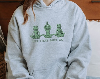 Yoga Frog Hoodie, Self Care Frog Shirt, Funny Frog Shirt, Frog Lover Gift, Self Care Shirt, Yoga Lover Gift, Self Love Shirt, Self Care Gift