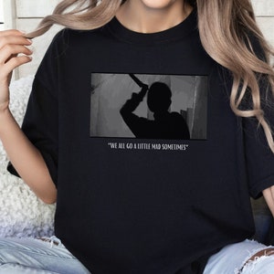 Psycho Tee, We All Go Mad Shirt, Vintage Retro Tee, 60s Retro Horror Shirt, Cool Retro Design T-Shirt, Norman Bates Mother, Bates Motel Tee